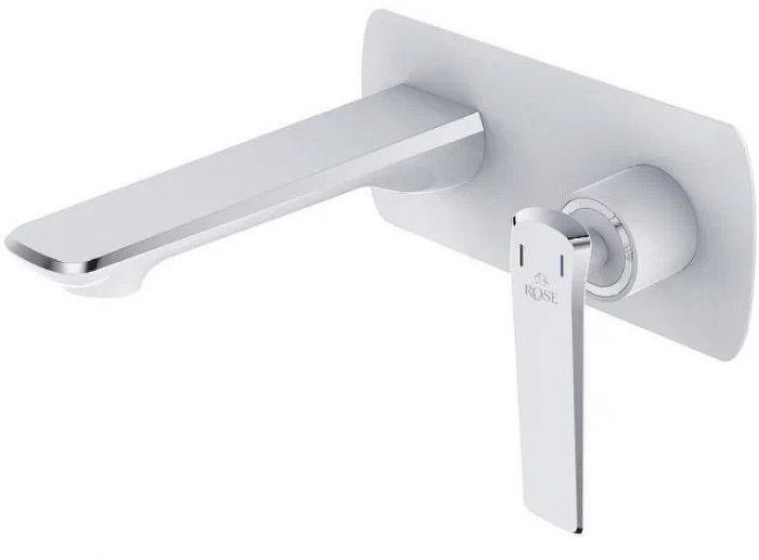 Смеситель для раковины Rose R13F R1341F Белый Хром
