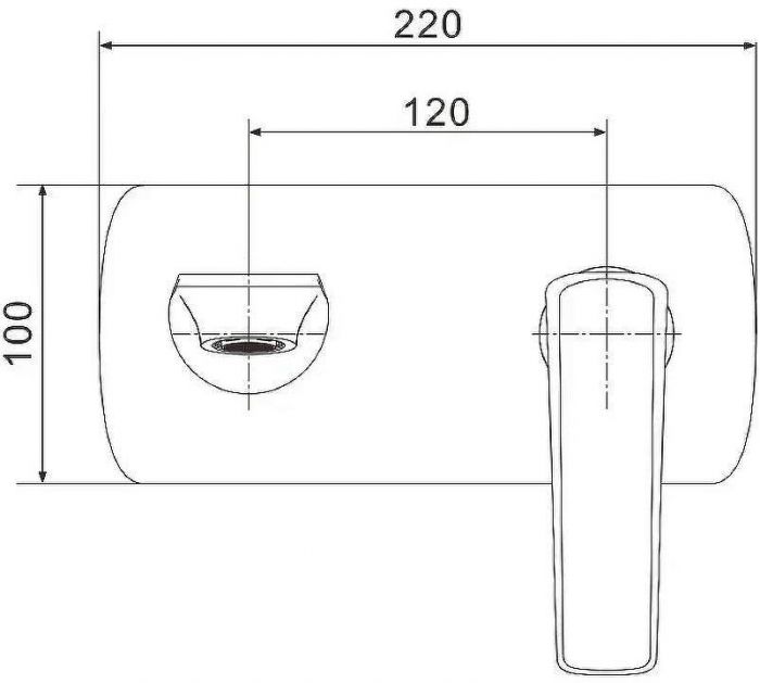 Смеситель для раковины Rose R13F R1341F Белый Хром