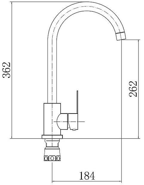 Смеситель для кухни Plstart PL4002 цвет Хром