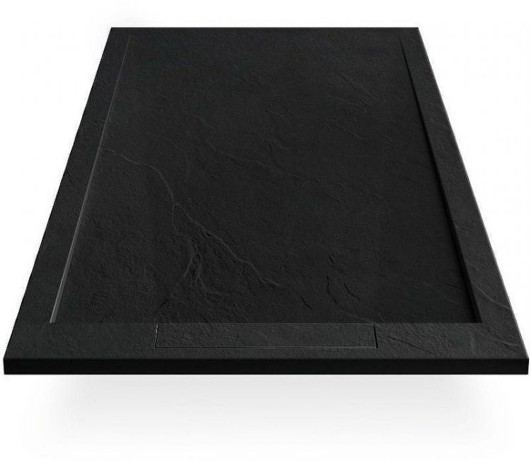 Душевой поддон из искусственного камня Esbano Luxe ESP-LX108B 100x80 ESPLX 108B Черный матовый