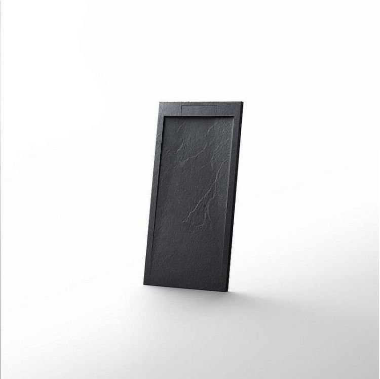 Душевой поддон из искусственного камня Esbano Luxe ESP-LX108B 100x80 ESPLX 108B Черный матовый