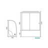 Душевая кабина Royal Bath RB 8120BK6-BT-CH (черное/прозрачное) левая