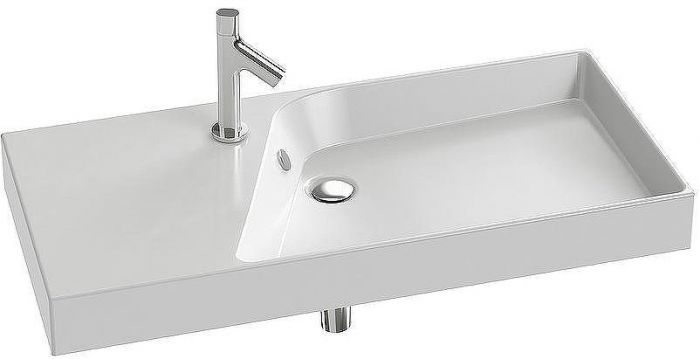 Раковина Jacob Delafon Rythmik 100 EXN112-Z-00 Белая