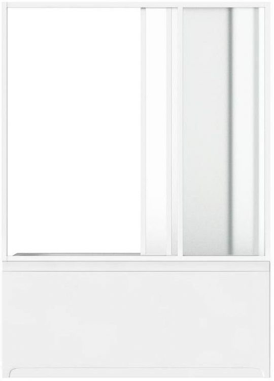 Шторка на ванну Bas Ямайка 180 ШТ00071 профиль Белый стекло прозрачное Шторка на ванну Bas Ямайка 180 ШТ00071 профиль Белый стекло прозрачное