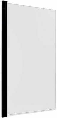 Шторка на ванну Triton Соло-Блэк 75х140 Щ0000051154 профиль Черный стекло прозрачное