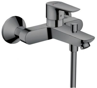 Hansgrohe Talis E Смеситель для ванны настенный, излив 194мм, цвет: шлифованный черный хром
