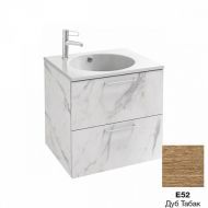 Тумба для комплекта 60 см Jacob Delafon Odeon Rive Gauche EB2520-R5-E52 дуб табак, ручки хром Тумба для комплекта 60 см Jacob Delafon Odeon Rive Gauche EB2520-R5-E52 дуб табак, ручки хром