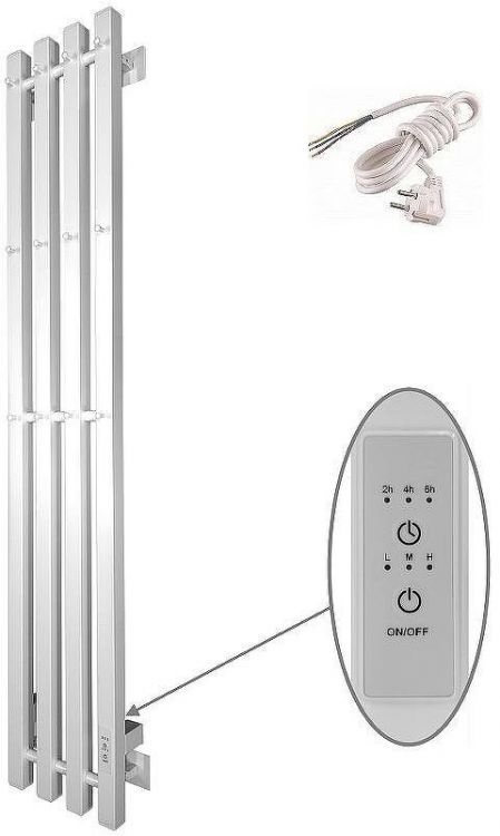 Электрический полотенцесушитель Altasan АргоЛюксПроф 120х21 АргоЛюксПроф12021БМ Белый матовый