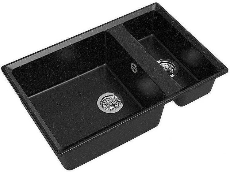 Кухонная мойка GranFest Level GF-LV-760K Черная