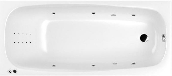Акриловая ванна Whitecross Layla 170x75 0102.170075.100.LINENANO.CR с гидромассажем