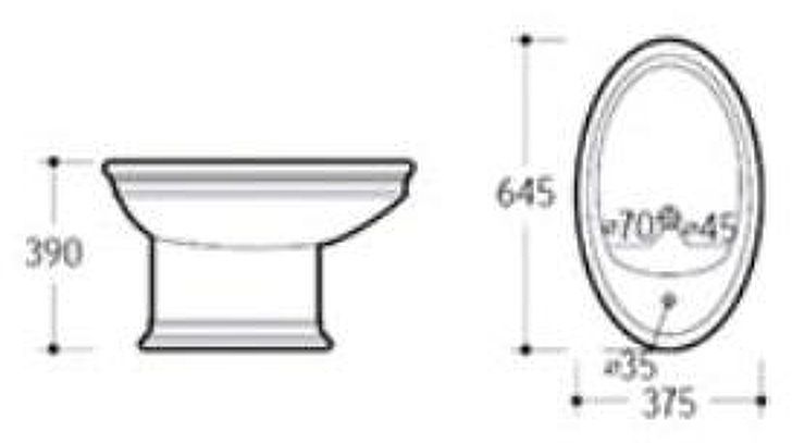 Биде Laguraty 0205C Белое