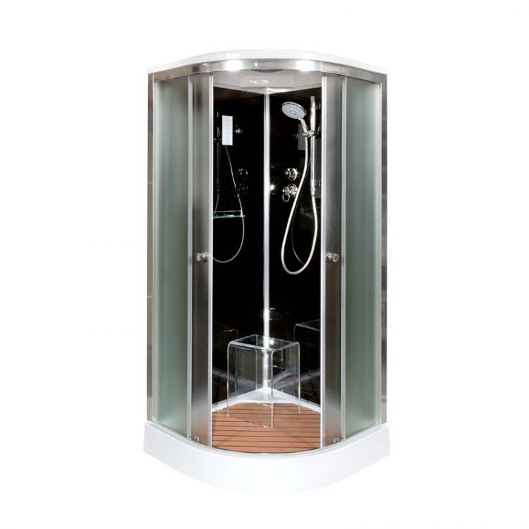 Душевая кабина Deto B01S+ эл. BLACK 100x100x220