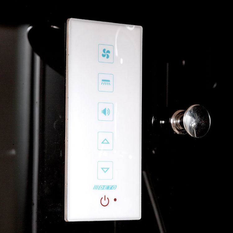 Душевая кабина Deto B01S+ эл. BLACK 100x100x220