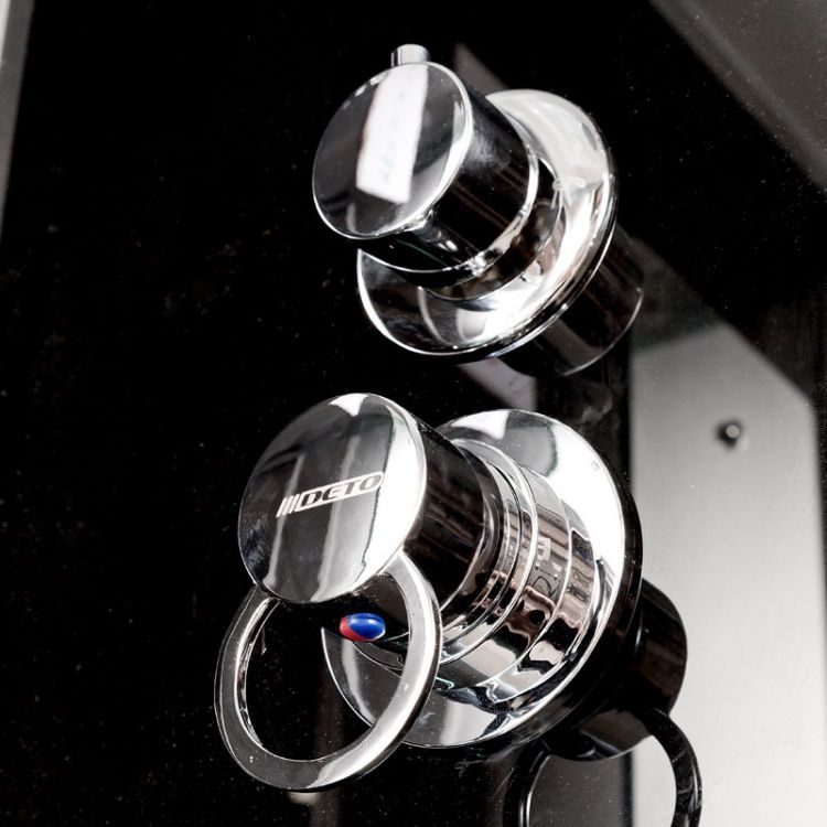 Душевая кабина Deto B01S+ эл. BLACK 100x100x220