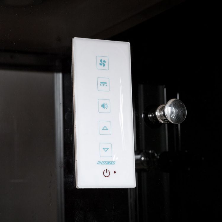 Душевая кабина Deto B01S+ эл. BLACK 100x100x220