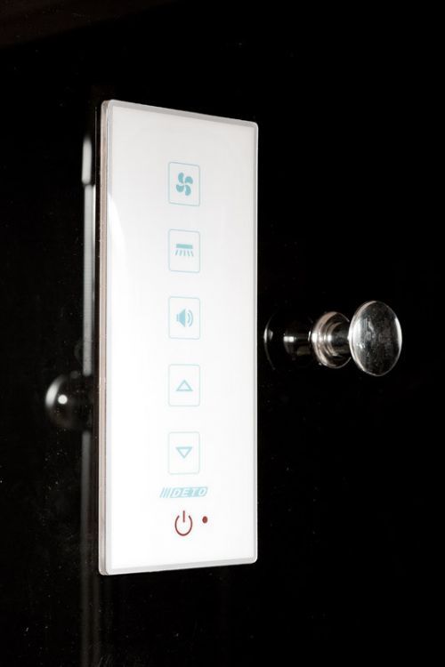 Душевая кабина Deto B01S+ эл. BLACK 100x100x220