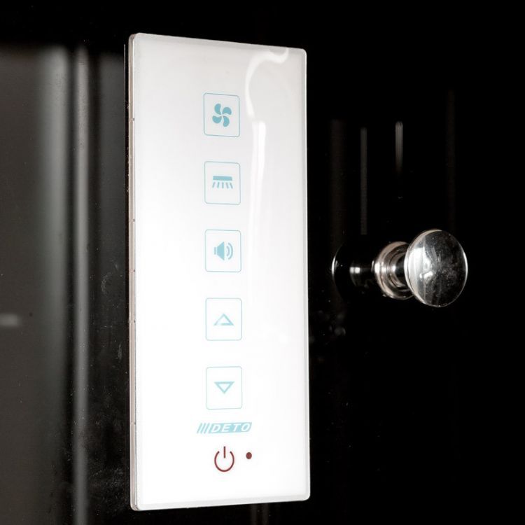 Душевая кабина Deto B01S+ эл. BLACK 100x100x220