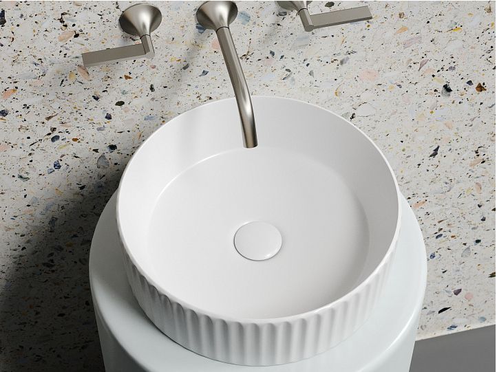 Умывальник CERAMICANOVA Element чаша накладная круглая (цвет Белый Матовый) CN6057MW Умывальник CERAMICANOVA Element чаша накладная круглая (цвет Белый Матовый) CN6057MW