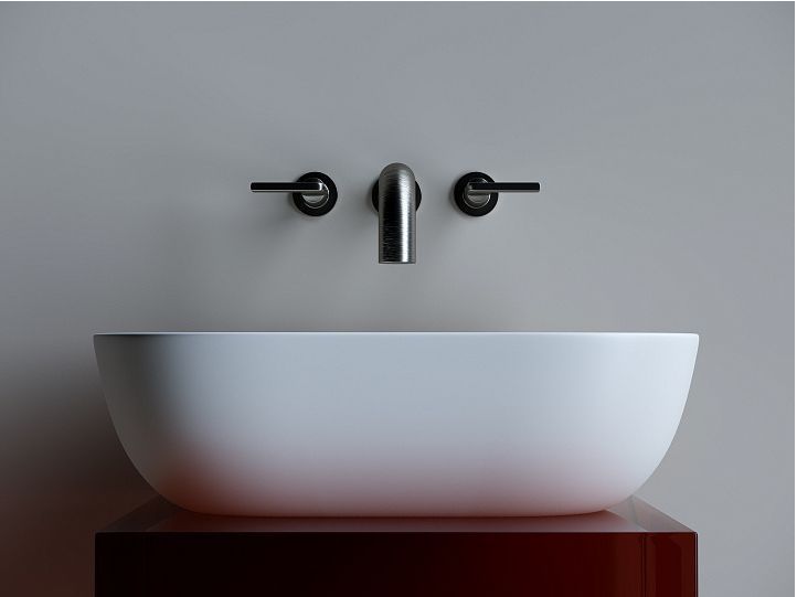 Умывальник CERAMICANOVA Element чаша накладная прямоугольная (цвет Белый Матовый) CN6009MW