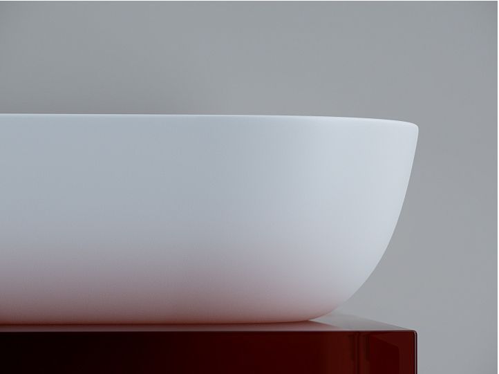 Умывальник CERAMICANOVA Element чаша накладная прямоугольная (цвет Белый Матовый) CN6009MW