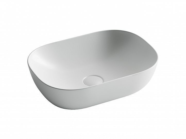 Умывальник CERAMICANOVA Element чаша накладная прямоугольная (цвет Белый Матовый) CN6009MW