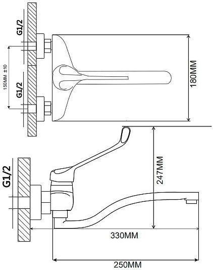 Смеситель для раковины Ekko E46054 цвет Хром Смеситель для раковины Ekko E46054 цвет Хром