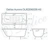Чугунная ванна Delice Aurora 150х70 DLR230603R-AS с отверстиями под ручки с антискользящим покрытием