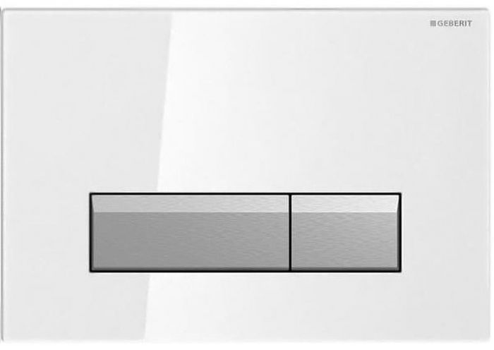 Клавиша смыва Geberit Sigma 40 115.600.SI.1 Белый/алюминий