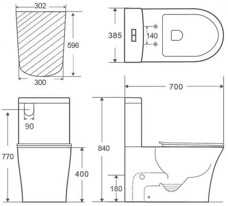 Унитаз компакт Orange C07-050W с бачком и сиденьем Микролифт