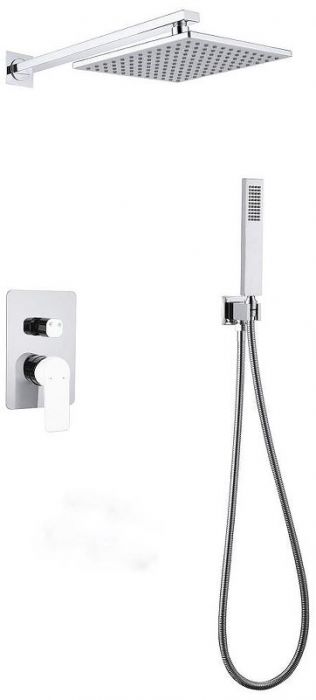 Душевая система Abber Weiss Insel AF8018W Белая Хром