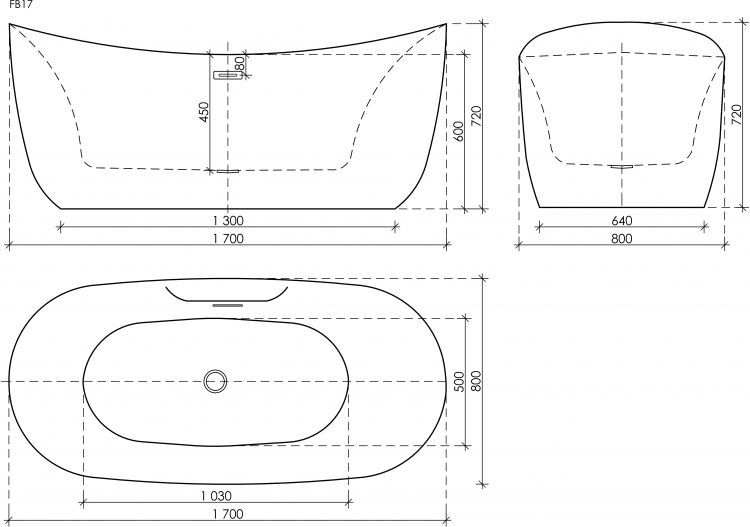 Ванна SANCOS Jazz акриловая отдельностоящая, белый 1700x800x720мм, FB17 Ванна SANCOS Jazz акриловая отдельностоящая, белый 1700x800x720мм, FB17