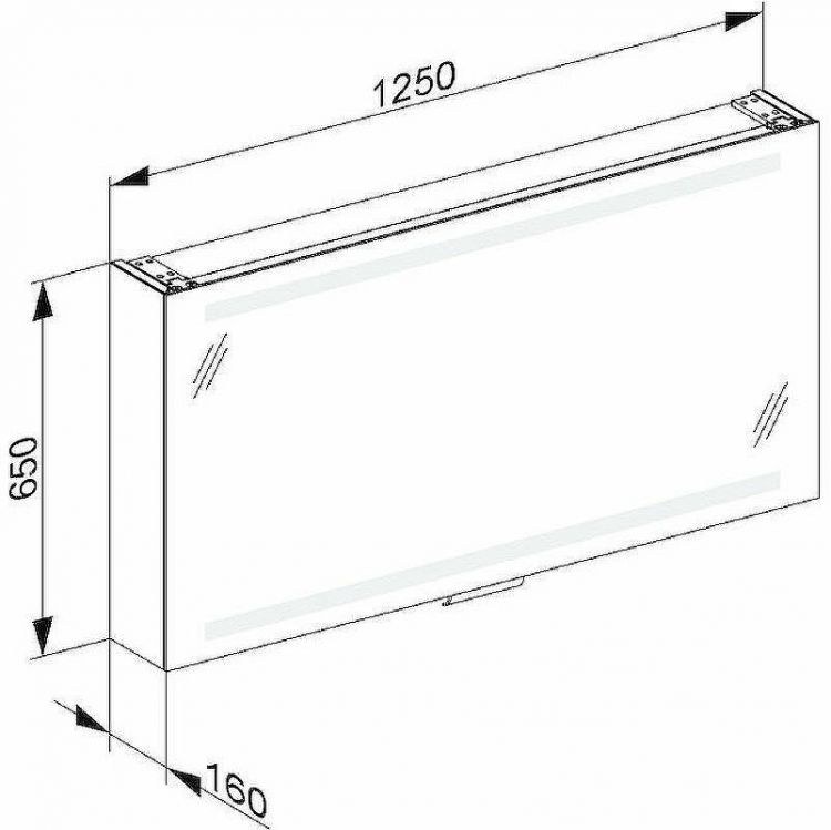 Зеркальный шкаф Keuco Edition 300 125 30202 171201 с подсветкой Белый Зеркальный шкаф Keuco Edition 300 125 30202 171201 с подсветкой Белый