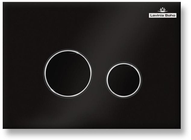 Клавиша смыва Lavinia Boho RelFix 3805004B цвет Черный глянцевый Хром