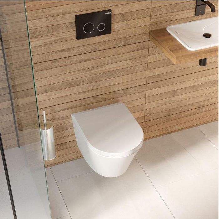 Клавиша смыва Lavinia Boho RelFix 3805004B цвет Черный глянцевый Хром