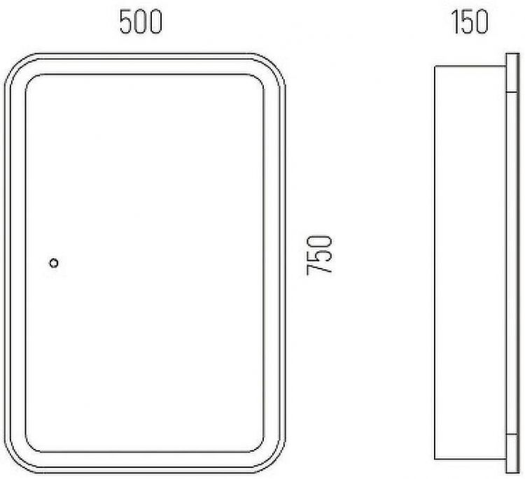 Зеркальный шкаф Corozo Алабама 50/С SD-00001389 с подсветкой Белый