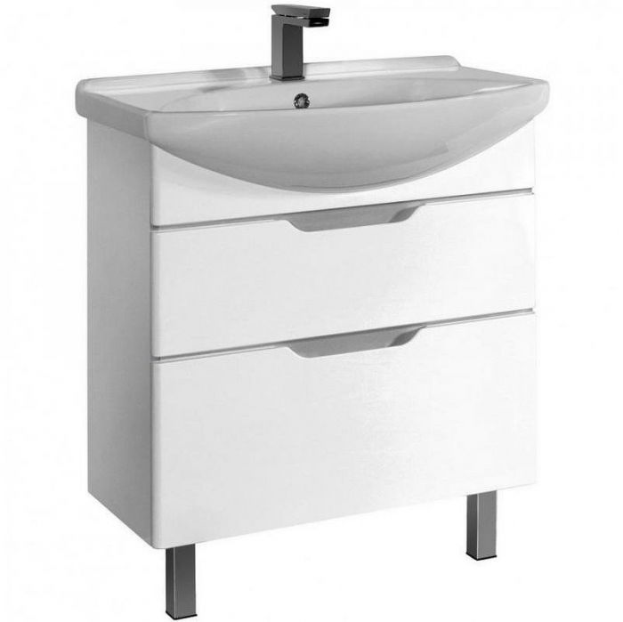 Тумба под раковину Dreja Laguna Plus 85 99.0107 Белый глянец