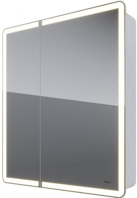 Зеркальный шкаф Dreja Point 70 99.9033 с подсветкой Белый с инфракрасным выключателем
