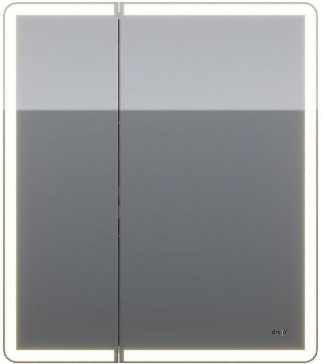 Зеркальный шкаф Dreja Point 70 99.9033 с подсветкой Белый с инфракрасным выключателем