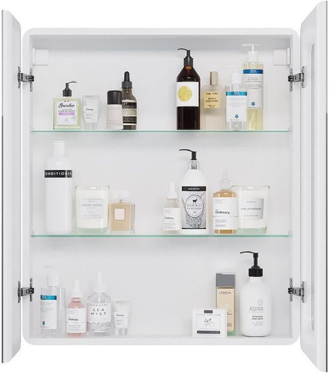 Зеркальный шкаф Dreja Point 70 99.9033 с подсветкой Белый с инфракрасным выключателем