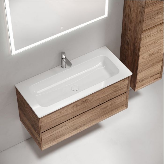 Тумба подвесная SANCOS под раковину Marmi 2.0, дуб чарльстон 995х445х520, MR2.0100ECH