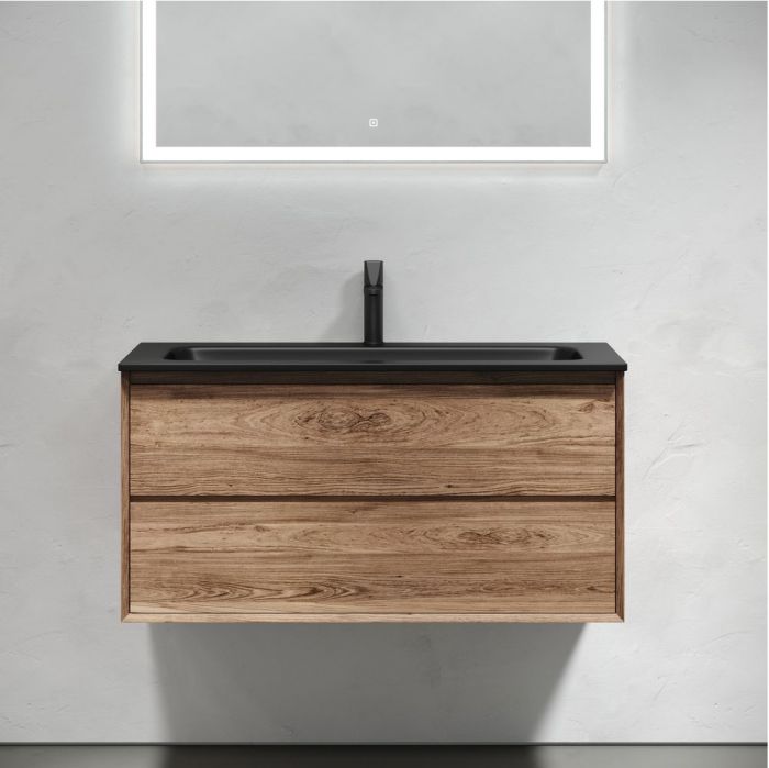 Тумба подвесная SANCOS под раковину Marmi 2.0, дуб чарльстон 995х445х520, MR2.0100ECH