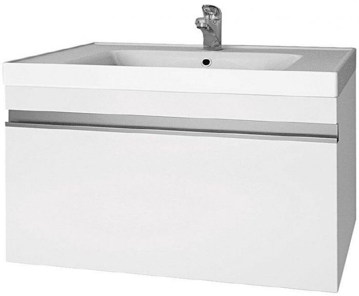 Тумба под раковину Dreja Grace 60 99.0909 подвесная Белый глянец