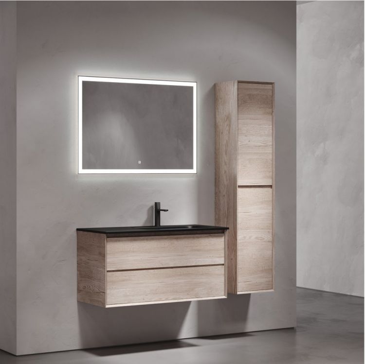 Тумба подвесная SANCOS под раковину правая Marmi 2.0, дуб галифакс натуральный 995х445х520, MR2.0100REG