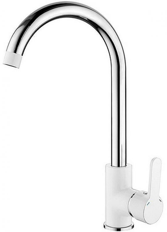 Смеситель для кухни Ledeme H03W 4003-WL Белый Хром