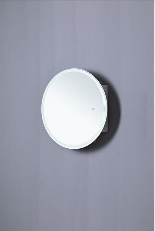 Зеркальный шкаф Aquanet Оптима 80 344784 с подсветкой Белый