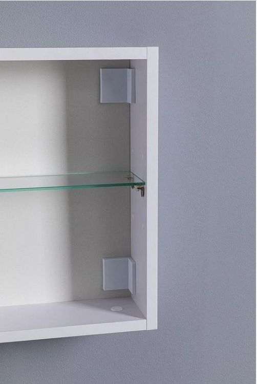 Зеркальный шкаф Aquanet Оптима 80 344784 с подсветкой Белый