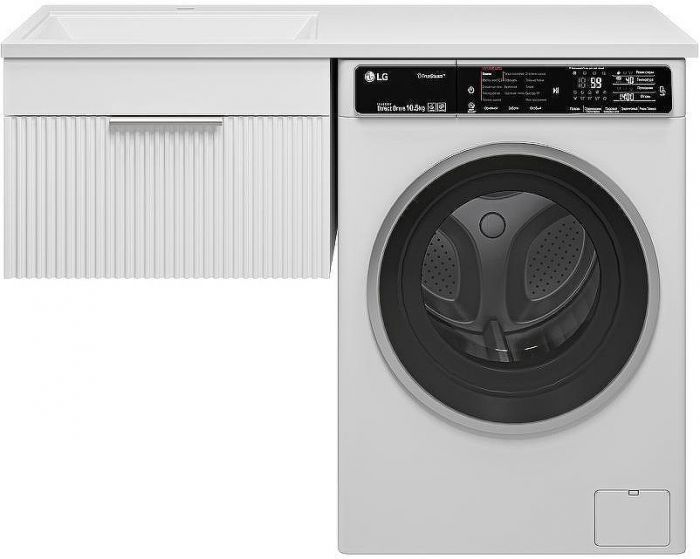 Тумба с раковиной Brevita Enfida 120 L УТ000016089 подвесная Белая матовая
