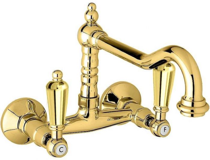 Смеситель для кухни Cezares First-LLP-03/24-M Золото 24 карат