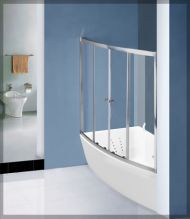 Шторка для ванны Акватика 1800x1200, асимметричная Шторка для ванны Акватика 1800x1200, асимметричная