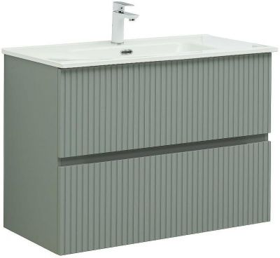 Тумба под раковину Aquanet Джейн 100 313320 подвесная Мисти грин
